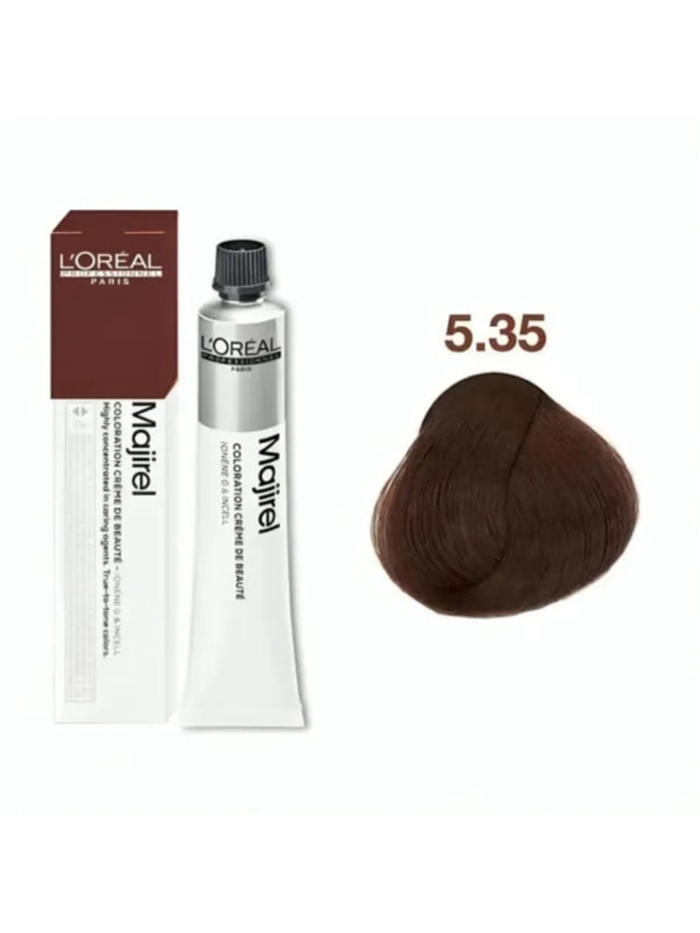 New L'Oreal Majirel Professional Hair Color 5.35 Chocolate Golden Light Brown